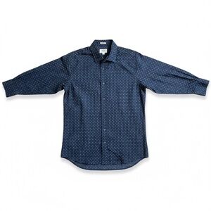 Julian & mark Stylish Navy Blue Button Down Shirt